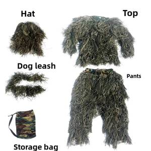 HP Realistic Breathable CS Outdoor Training PUBG Camouflage Clothing Unisex Acrylic Ghillie <b>Suit</b> for - Product Image 5