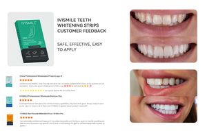 IVISMILE Bandes blanchissantes pour les dents, blanchiment dentaire professionnel naturel PAP+charbon, étiquette privée, vente en gros - Product Image 6