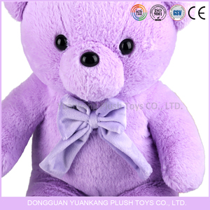 Nuovi prodotti giocattoli di peluche promozionali grande <span class=keywords><strong>orsacchiotto</strong></span> di peluche <span class=keywords><strong>viola</strong></span> con fiocco - Product Image 6