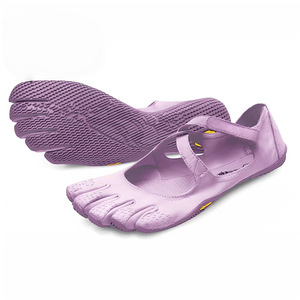 Chaussures de ballet souples Vibram V-Soul Fivefingers pour femmes, semelle extérieure en caoutchouc plate, doublure en coton, yoga, danse, fitness, orteil fendu - Product Image 6