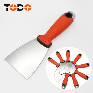 TODO anti detachment TPR handle Stainless steel plastering putty knife