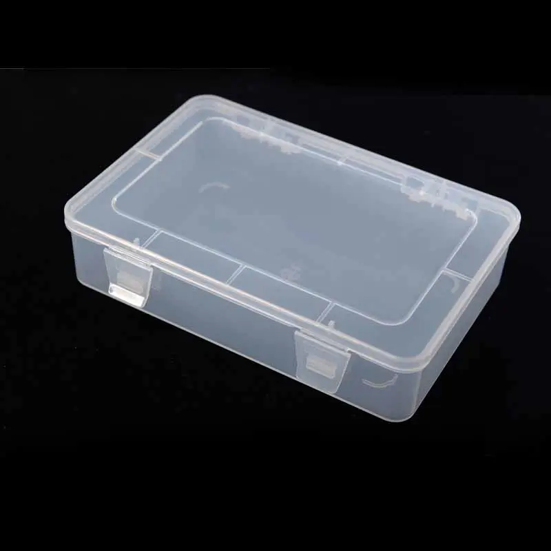 Wholesale plastic pp transparent tool storage box without grid pencil storage box