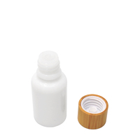 Botol Plastik Putih, Losion Air Esens, 15Ml 30Ml 4Oz 5Oz dengan Tutup Bambu