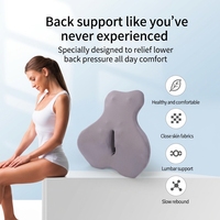 Confort lombaire dos soutien oreiller pour chaise de bureau coussin siège de voiture mousse à mémoire chaise de bureau soutien du dos