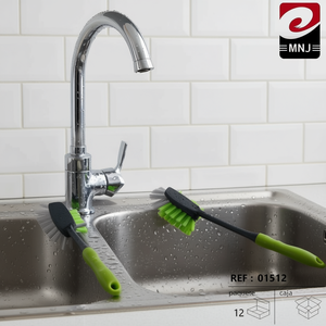 Mnj Kitchen Brush Green With Black Handle For Cleaning Utensils 01512 - Product Image 3
