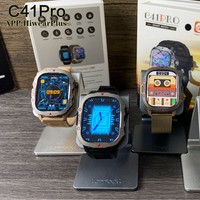 Reloj Inteligente C41 Pro con Pantalla Táctil Completa de 2.19 Pulgadas, Llamadas por BT, Monitor de Actividad Física, Linterna LED para Exteriores, Pulsera Inteligente C41pro