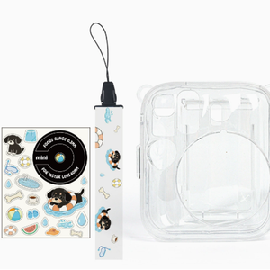 Ensemble de 3 étuis transparents en cristal avec pochette pour appareil photo <span class=keywords><strong>Fujifilm</strong></span> Mini13 uniquement - Product Image 6