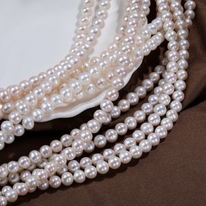 Perlas Naturales de Agua Dulce de Zhuji de 8-9 mm, con Ligeras Imperfecciones, Color Blanco, Productos Semielaborados, Venta al por Mayor, Sueltas - Product Image 5