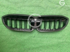 Grilles de voiture en fibre de carbone sèche pour <span class=keywords><strong>BMW</strong></span> série 3 G20 G28 2019-<span class=keywords><strong>2022</strong></span> grilles de pare-chocs avant avant double ligne calandre de voiture en fibre de carbone - Product Image 2