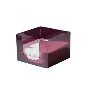 Custom Factory Price Clear High-end Simplicity Square Acrylic Napkin Holder Tissue Box