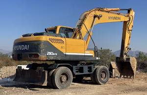 Excavadora de ruedas usada 100% original HYUNDAI 210W-9 de 21 toneladas excavadora coreana original de segunda mano en stock - Product Image 3