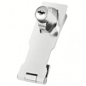 Right Angle Zinc Alloy Drawer & <b>Cabinet</b> <b>Lock</b> with Hasp for Wardrobe Freezer Office Home Exterior Use-Durable - Product Image 1