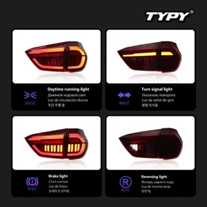 Luz Trasera LED Ahumada/Tintada TYPY de 12V para Fit GR9 2021-2023, Actualización con Nueva Señal de Giro Dinámica - Product Image 2
