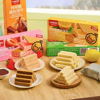 Vente en gros à bas prix Biscuit collation exotique saveur noix de coco croustillant gaufrette biscuits 100g