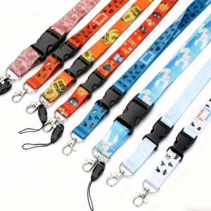 YUSEN1006 Factory Customized Quick Release Buckle <b>Polyester</b> Sublimation Smooth <b>Lanyard</b> With Buckle Adjustable - Product Image 3