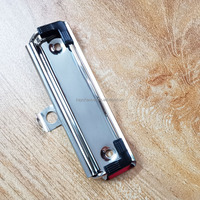 Fournitures de bureau 70 100 120mm argent brillant A4 A5 B5 dossier de fichiers fil pince suspendue longue courte pince à presse-papiers en métal plat pour Menu