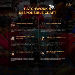 Carnet artisanal en papier fait main avec couverture en tissu patchwork multicolore vibrant, mini journal artisanal (5 x 3 pouces, 52 pages) - Product Image 5