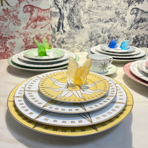 Juego de 4 Platos de Porcelana China con Diseño de Estrella de la Suerte, Chapados en Oro, Ecológicos, Estilo Moderno, para Regalos - Product Image 3
