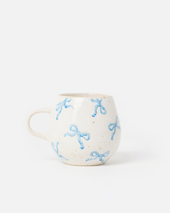 Jolie tasse à café en céramique avec nœud, tasse à café avec nœud, 250 ml, tendance, parfaite pour les boissons chaudes et les chocolats chauds confortables - Product Image 3