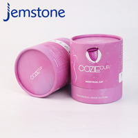 Emballage personnalisé écologique en tube kraft pour coupe menstruelle, tampon, boîte en carton pour coupe menstruelle