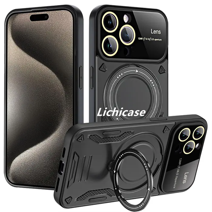 Lichicase Draagbare Beugel Groot Uitzicht Lens Bescherming Cover Voor Eer 90 Pro Metalen Magneet Case