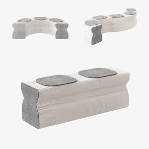 Banc pliant portable d'intérieur en papier de style nordique avec revêtement en feutre pour salon, entrée, rangement à chaussures et chevet de chambre, moderne et <span class=keywords><strong>pliable</strong></span> - Product Image 1