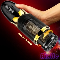 Männlicher Masturbator Sexspielzeug Penis-Trainings-Vibrator mit 10 Vibrationsmodi 5 Stoßmodi Herren-Sexmaschine Taschenmasturbator