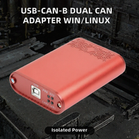 Adaptor USB ke CAN Isolasi Industri, Penganalisis CAN Kanal Ganda, Antarmuka USB CAN untuk Windows dan Linux