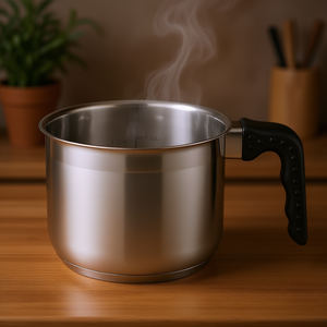 Stainless Steel <b>Soup</b> <b>Pot</b> 1.25L With Handle For Cooking And Serving - Product Image 3