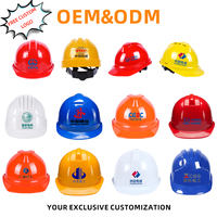 Casques de sécurité industriels en ABS personnalisables en gros, protection robuste, couleurs et logos sur mesure, 4/8 points de suspension