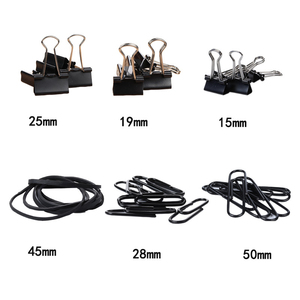 240pcs Metallo Colorato Forniture Per Ufficio Scuola Morsetti Set Graffette Elastici Set di Carta Legante Clip - Product Image 4