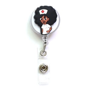 Porte-badge rétractable personnalisé en PVC et caoutchouc avec clip ceinture pour stéthoscope, <span class=keywords><strong>ECG</strong></span>, pilules, brosse à dents, etc. - Product Image 4