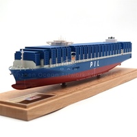 O.A.S Fabricant Artisanat Bateau Modèle Cadeaux D'affaires Échelle 1:888 Cargo Boat Modèles Personnalisé 45cm PIL Container Ship Model