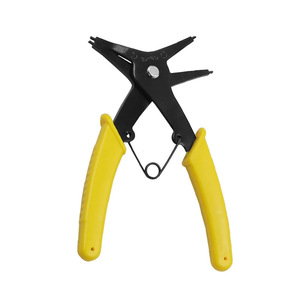 Snap Ring Pliers Yellow Handle 1 In To 1/2 In Jaw Width Industrial Grade Iron Material Imperial Measurement - Product Image 1