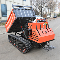 Camion benne sur chenilles agricole à moteur diesel, faible coût d'entretien, chenilles en caoutchouc pour terrains humides et pâturages, en stock à vendre