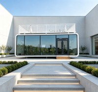 Maison conteneur respirante 20FT/40FT au design chinois minimaliste, personnalisable pour bureaux et résidences
