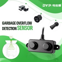DYP-A02 IP68 Sonde étanche de type split à zone aveugle de 3 cm pour capteur de niveau de remplissage de poubelle à ultrasons pour poubelle intelligente