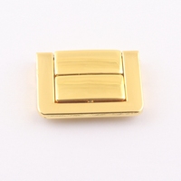 Boîte à bijoux de luxe en métal et bois avec fermoir pour accessoires de valise en cuir