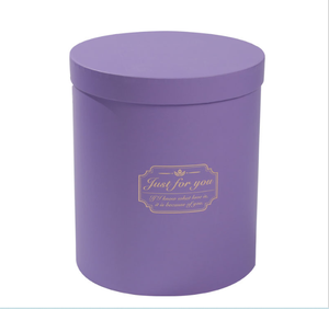 Round Luxury Logo Cardboard Round Flower Flower Boxes For Packaging Round Flower Boxes