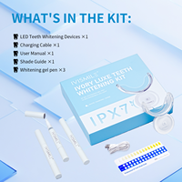 Kit Pemutih Gigi Gel Non-Peroxide Bersertifikat CE Versi Baru Ramah Perjalanan Logo Kustom IPX7 Aman untuk Enamel Gigi