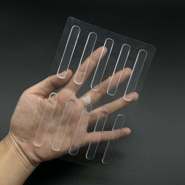 Clear Furniture Rubber Bumpers Cabinet Door Bumpers Glass Table Top Anti Slip Silicone Pads Self Adhesive Bumpers Strip