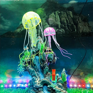 MHC ซิลิโคนแมงกะพรุนตกแต่งตู้ปลา-สมจริงเรืองแสงเรืองแสง<span class=keywords><strong>สีชมพู</strong></span>เครื่องประดับตู้<span class=keywords><strong>ปลา</strong></span>เป็นมิตรกับสิ่งแวดล้อม - Product Image 5