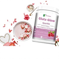 Poudre illuminatrice pour adultes Gluta Glow Sparkle 300g pour le commerce électronique transfrontalier, boisson solide qui améliore l'hydratation de la peau