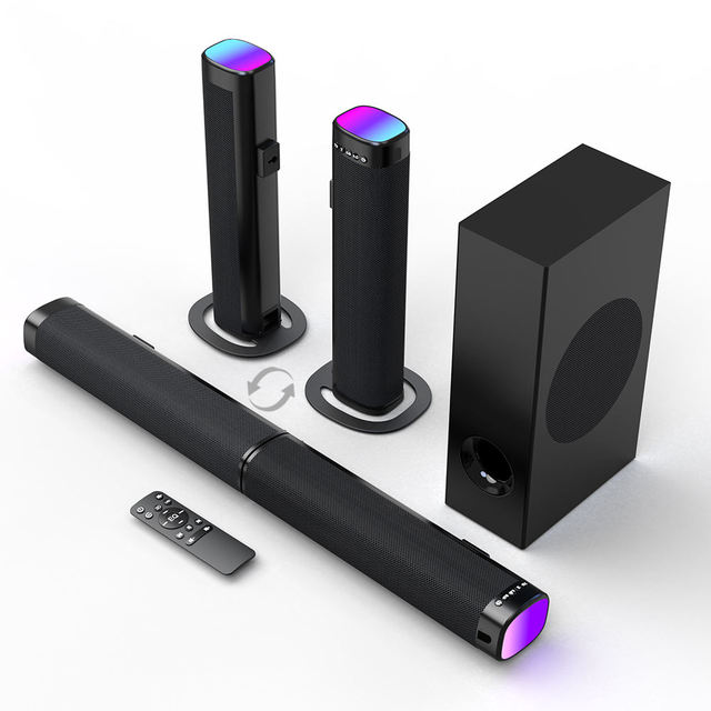 5.0 Channel 1000W Home Theater Sound System with for USB/TF Support Wall-mountable Surround Speakers for Living Room