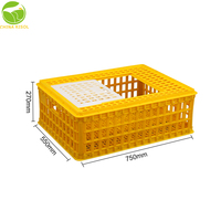 Caisse de transport pour poulets, cage de transport en plastique, très vendue