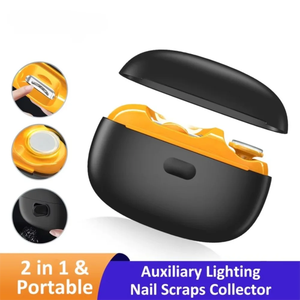 Coupe-ongles et polisseuse électrique 2-en-1, 2 vitesses, pour enfants et personnes âgées, avec collecteur de poussière, charge Type-C, portable - Product Image 1