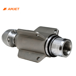 Buse <span class=keywords><strong>Tornado</strong></span> AMJET 3/4'' 300 bars, buse haute pression pour nettoyage de canalisations commerciales, équipement de débouchage de canalisations - Product Image 3