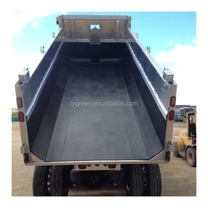 UHMW-PE wear resistente uhmwpe plástico folha caminhão forro caminhão basculante cama forro hdpe tambores