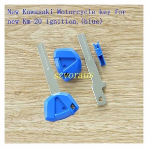 <span class=keywords><strong>Clé</strong></span> <span class=keywords><strong>de</strong></span> moto bleue neuve <span class=keywords><strong>de</strong></span> haute qualité pour Kawasaki, compatible avec le nouveau système d'allumage Km-20, vente en gros - Product Image 2