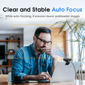 Cámara <span class=keywords><strong>Web</strong></span> 4K 30fps 1080P 90fps 60fps Full HD con Enfoque Automático, 2 Micrófonos, Conexión USB 2.0 para Laptop y Streaming - Product Image 2